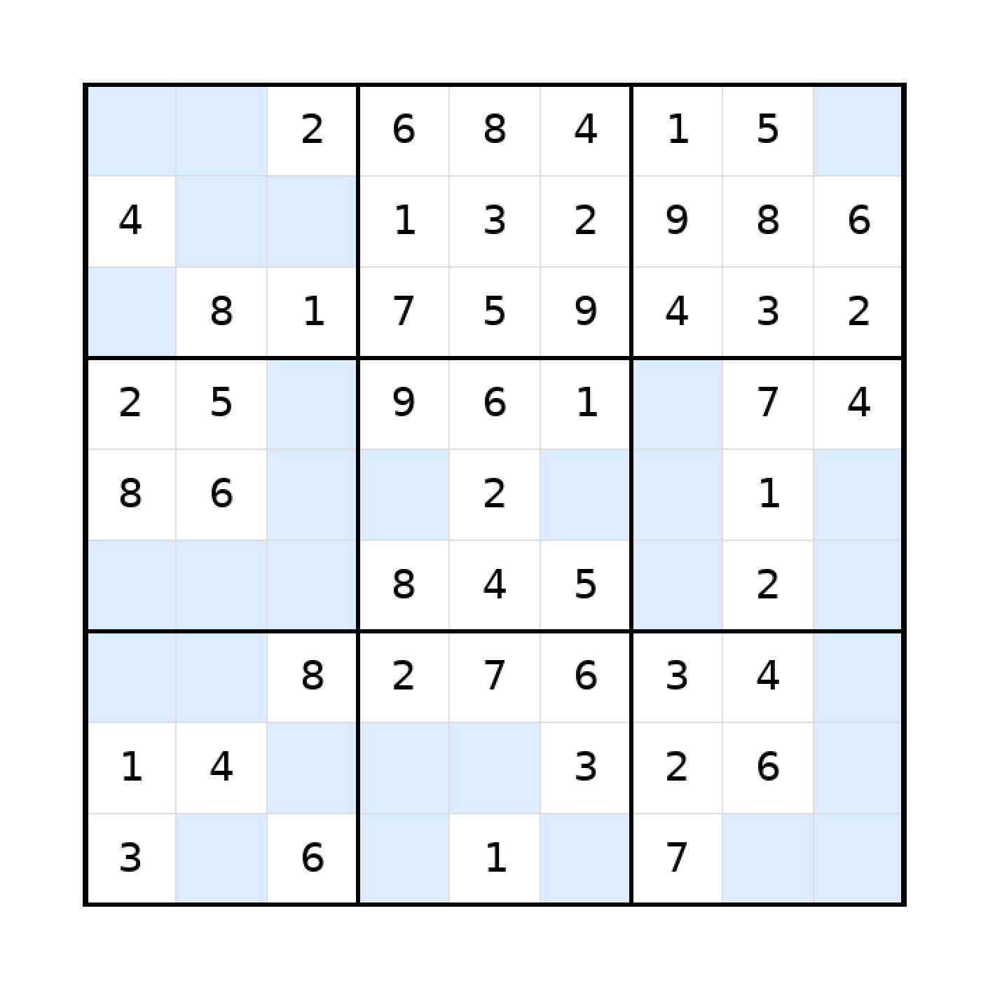Sudoku 9x9 (leicht) für Teenager