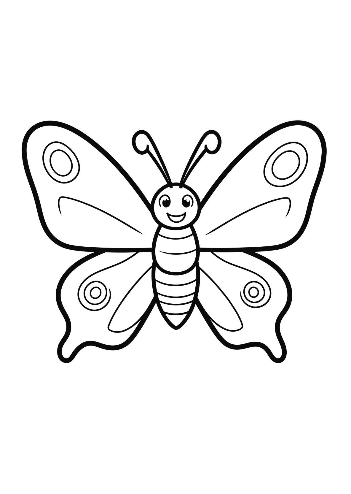 Schmetterling - Ausmalbild