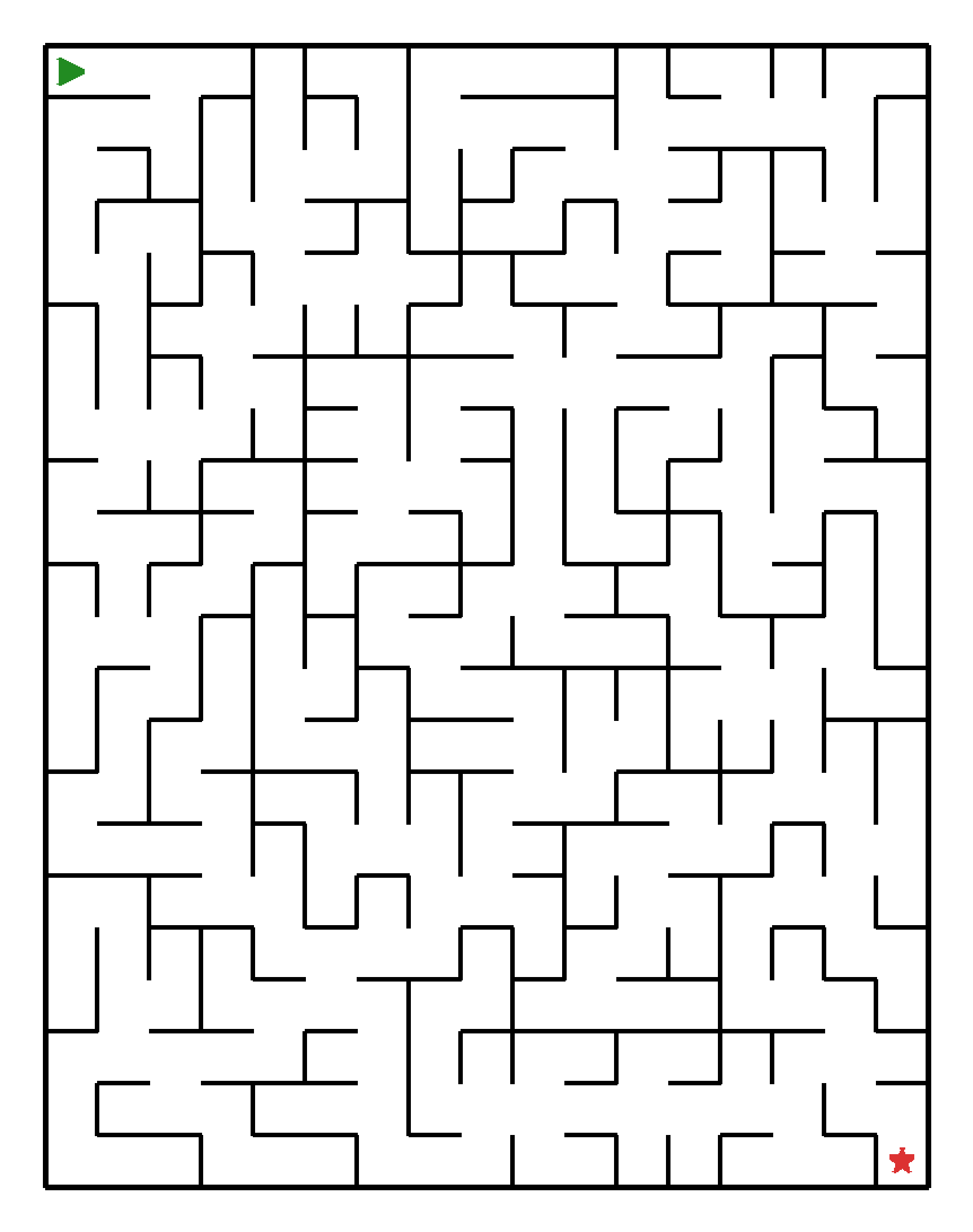 Labyrinth (mittel) für Grundschule