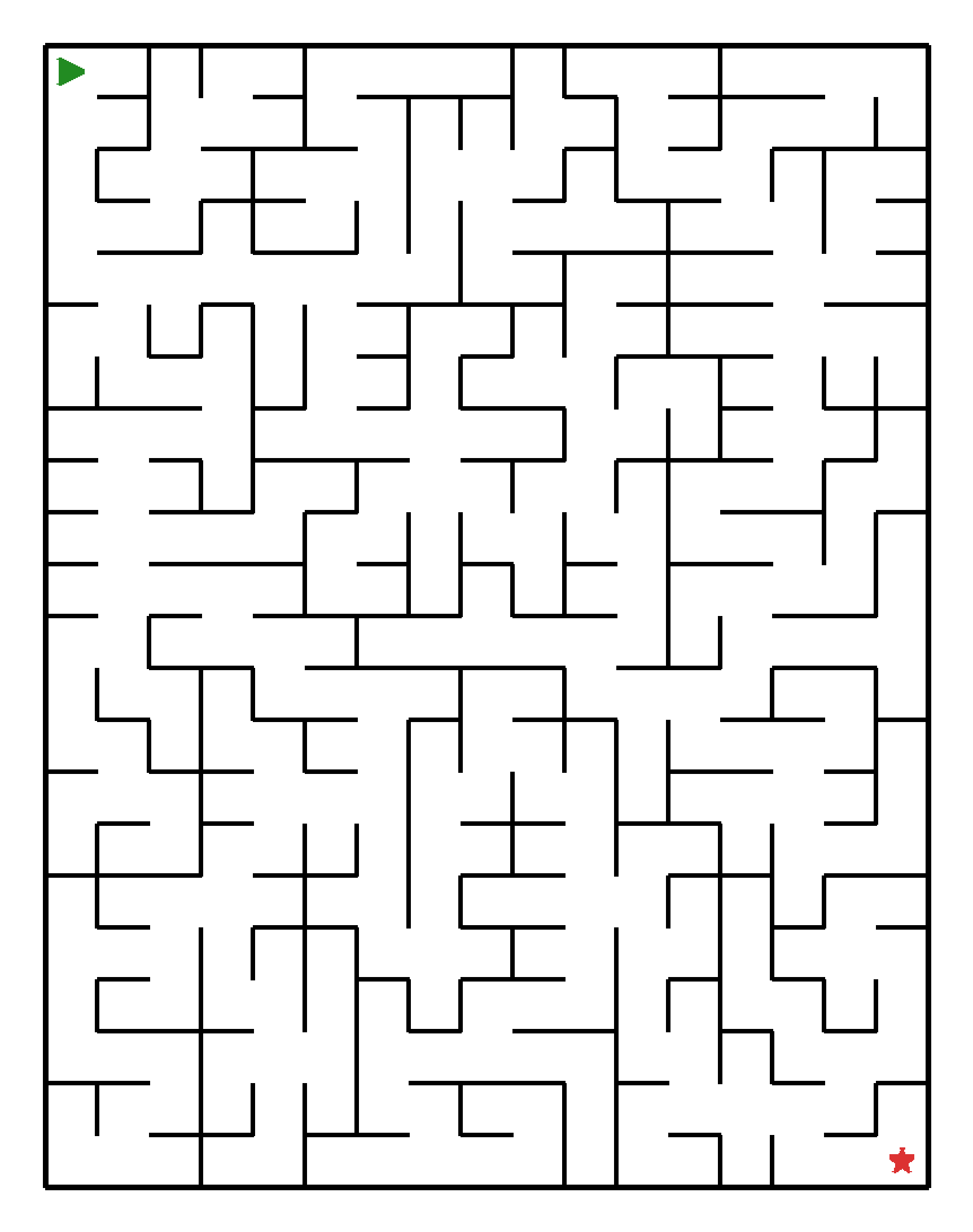 Labyrinth (mittel) für Grundschule